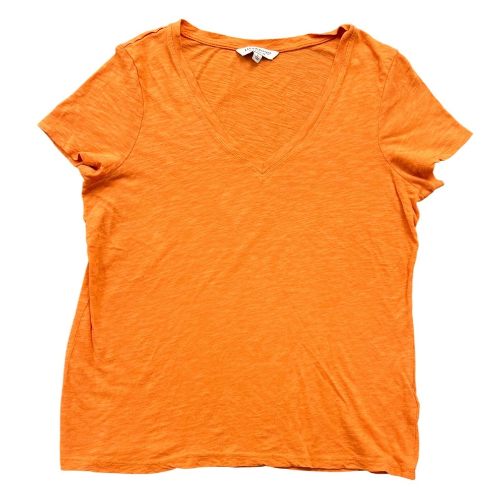 Women’s Short Sleeve V-Neck Tee - Orange
